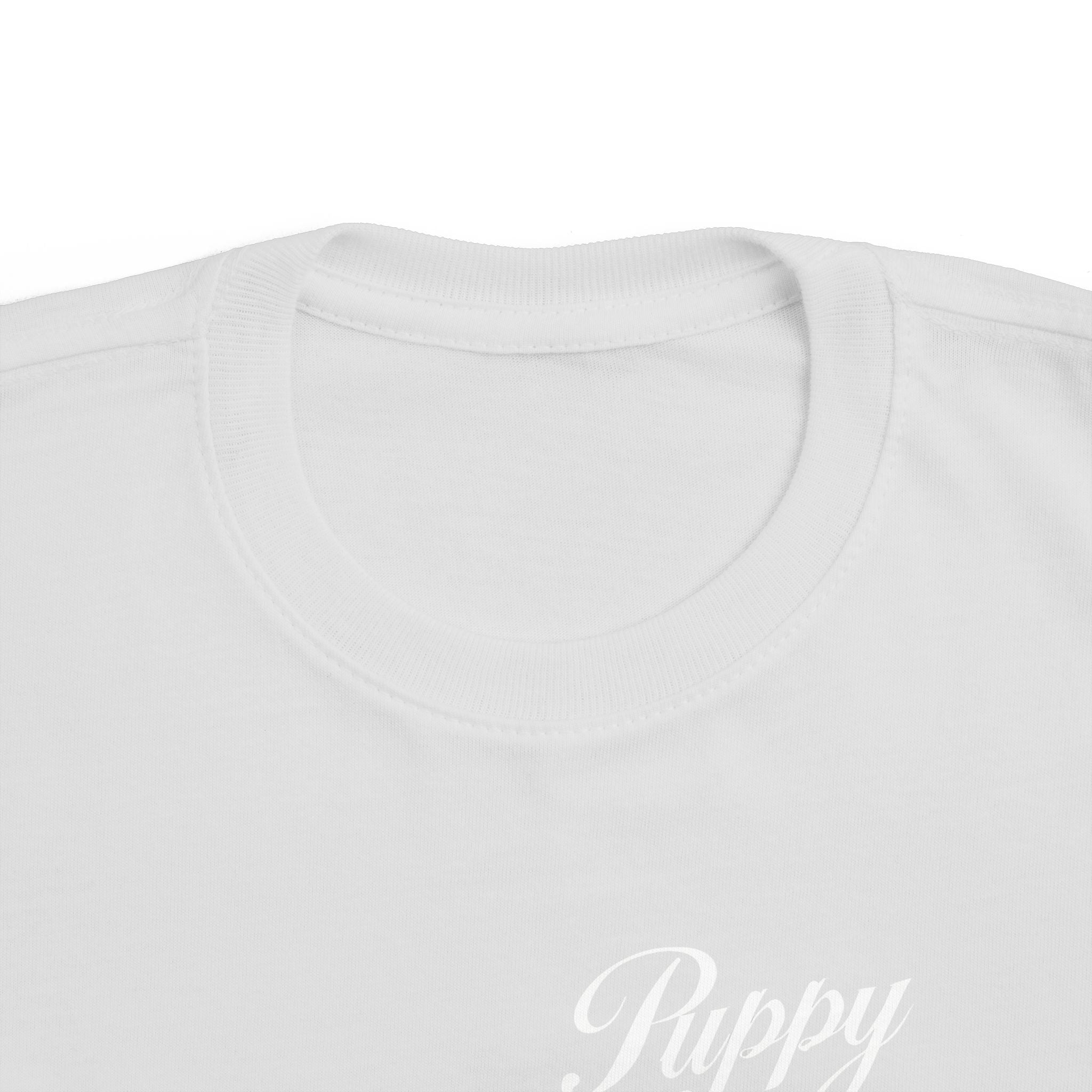 Puppy Toddler Tee, Colorful Kids Shirt, Cute Dog Child Tshirt, Fun Animal Baby Top, Playful Pet Youth Clothing, Infant Fine Jersey,