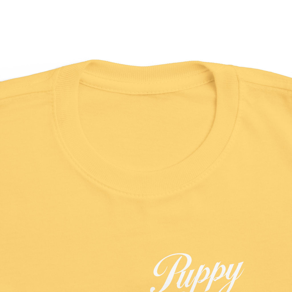 Puppy Toddler Tee, Colorful Kids Shirt, Cute Dog Child Tshirt, Fun Animal Baby Top, Playful Pet Youth Clothing, Infant Fine Jersey,