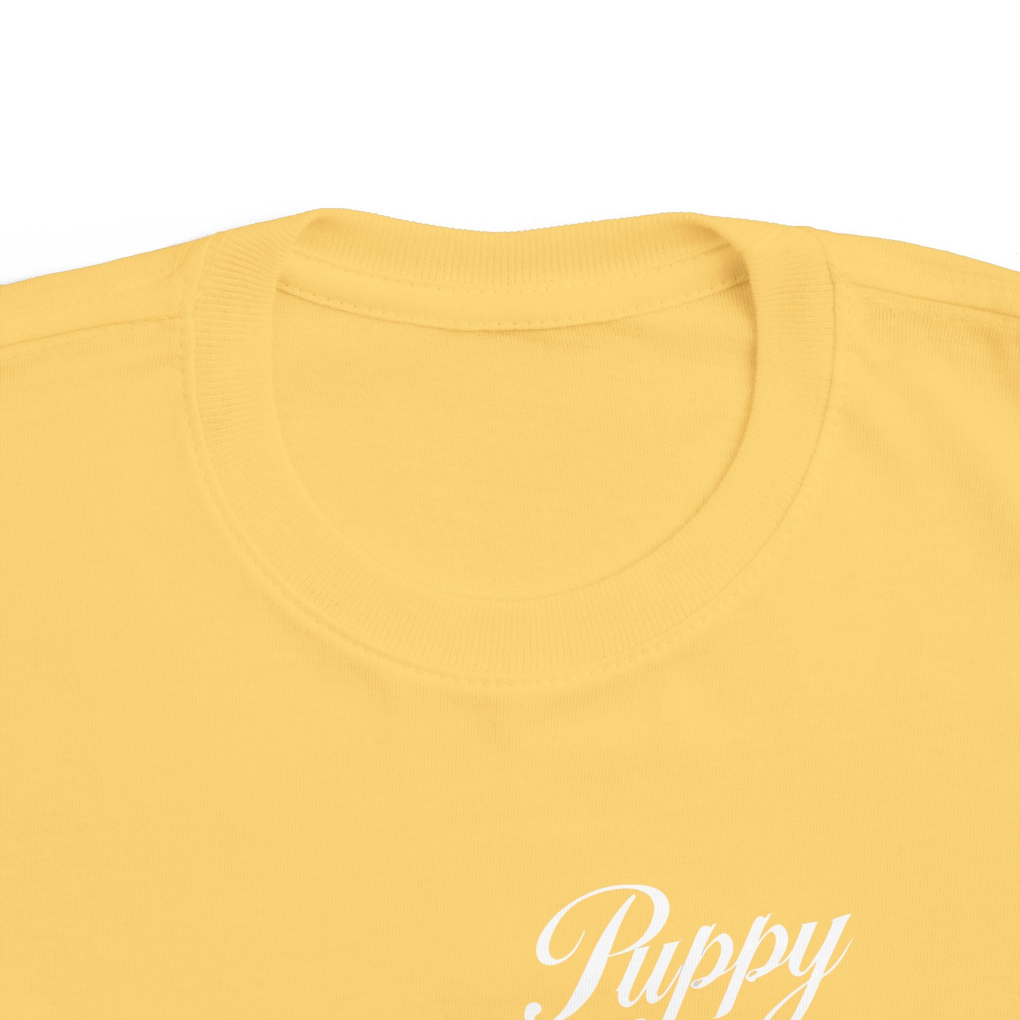 Puppy Toddler Tee, Colorful Kids Shirt, Cute Dog Child Tshirt, Fun Animal Baby Top, Playful Pet Youth Clothing, Infant Fine Jersey,