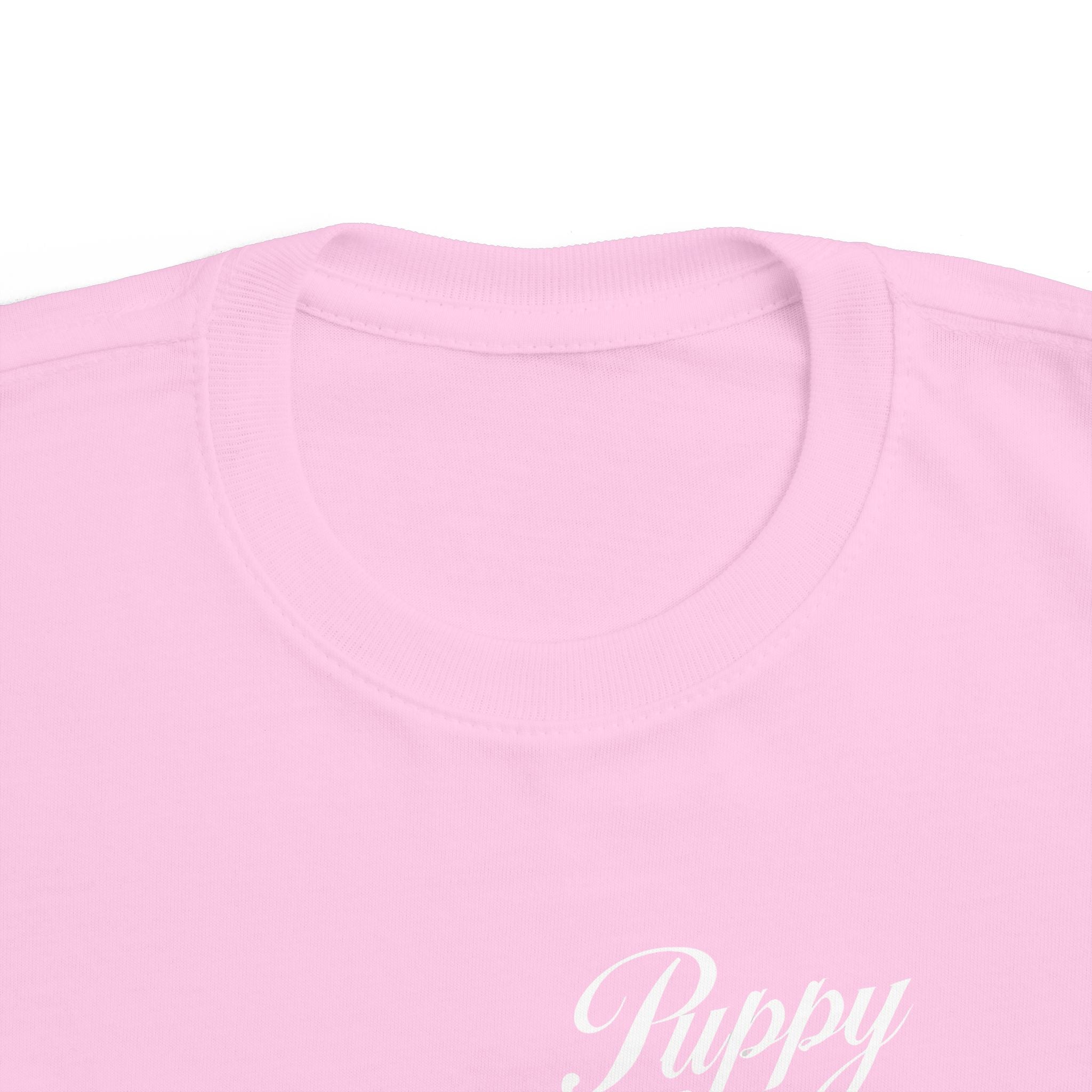 Puppy Toddler Tee, Colorful Kids Shirt, Cute Dog Child Tshirt, Fun Animal Baby Top, Playful Pet Youth Clothing, Infant Fine Jersey,